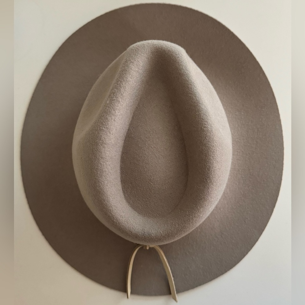 Brixton Wesley Wool Fedora in Light Tan- Size XS